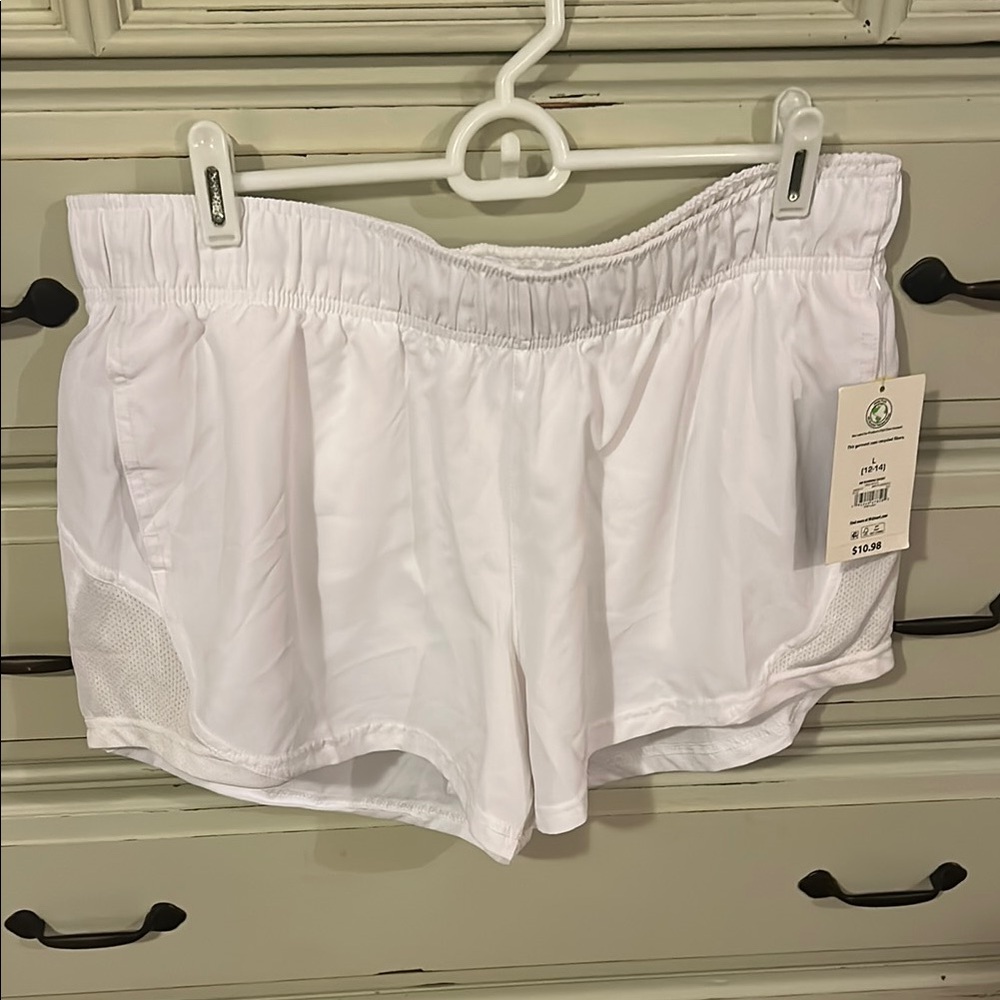 NWT Athletic Works White Sports Shorts
